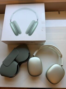 Apple AirPods Max - Sage Green and Silver Over-Ear Headphones